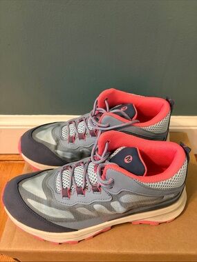 Merrell Women's Gray and Coral Trail Shoes